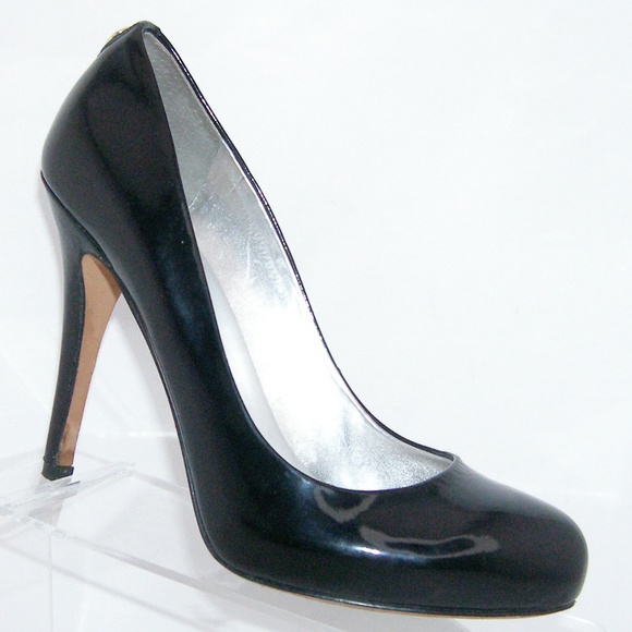 Ivanka Trump Shoes - Ivanka Trump 'Pinkish' black patent heel pump 7.5M